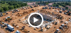 AI-generated illustrative construction aerial imagery